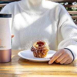 Ello Miri Vacuum Insulated Stainless Steel Travel Coffee Mug - Travel Tea Mug, 16 oz, Speckle Rosegold