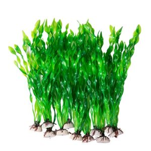 cousduobe 11 pack artificial seaweed decor，used for household and office aquarium simulation plastic seaweed water plants（12 inches）