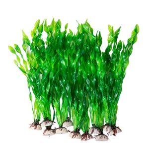 CousDUoBe 11 Pack Artificial Seaweed Decor，Used for Household and Office Aquarium Simulation Plastic Seaweed Water Plants（12 inches）