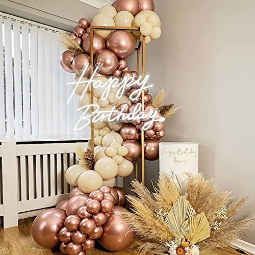 Metallic Rose Gold Balloons, 86pcs 18/12/10/5 Inch Different Sizes Metallic Rose Gold Balloon Garland Arch kit for Wedding Valentines Baby Shower Birthday Christmas Party Decorations (Rose Gold)