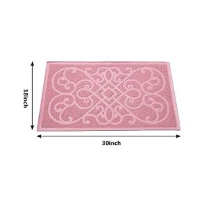 PetLike Cat Litter Mat, Thick Litter Trapping Mat, Durable Litter Box Mat Waterproof, Indoor Mat Washable Mats with Non-Slip Backing, Soft on Kitty Paws and Easy to Clean, Phthalate Free