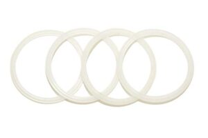 4 pack new oem replacement white rubber seals, fits 14 and 30 ounce stainless steel tumbler lids compatible with yeti rtic ozark trail