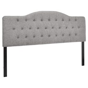 first hill fhw upholstered tufted headboard, 78.5 x 4 x 58 inches, gray