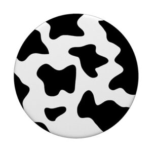 Cool Cow Print Black & White Print PopSockets PopGrip: Swappable Grip for Phones & Tablets PopSockets Standard PopGrip