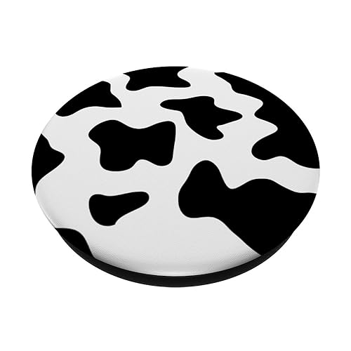 Cool Cow Print Black & White Print PopSockets PopGrip: Swappable Grip for Phones & Tablets PopSockets Standard PopGrip