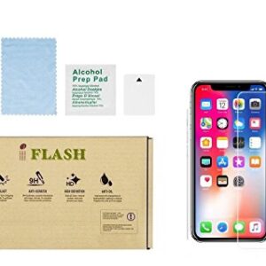 IFLASH iPhone XR, iPhone 11 Glass Screen Protector, Crystal Clear Tempered Glass Screen Protector for Apple iPhone 11 / XR 6.1 2018 2019 - Case Friendly/Bubble Free / 3D Touch/Scratch Proof/HD