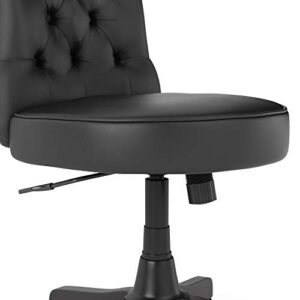 Bush Business Furniture Arden Lane Mid Back Tufted Office Chair, Black Leather