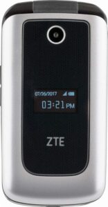 zte cymbal 4g prepaid cell phone (z233vpp) silver - 4gb, verizon - (renewed)