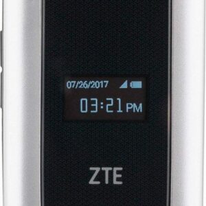 ZTE Cymbal 4G Prepaid Cell Phone (Z233VPP) Silver - 4GB, Verizon - (Renewed)