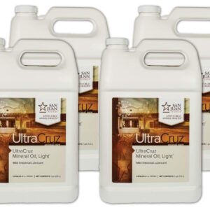 UltraCruz - sc-395544 Mineral Oil Light Supplement for Horses, Livestock and Dogs, 4 x 1 Gallon
