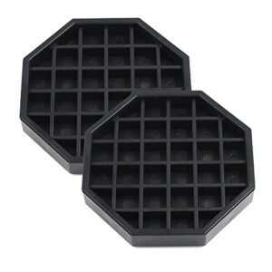 happy reunion drip trays 4" coffee countertop octagon drip tray black plastic coffee drip tray with honeycomb grid, pack of 2 (2 pcs 4")