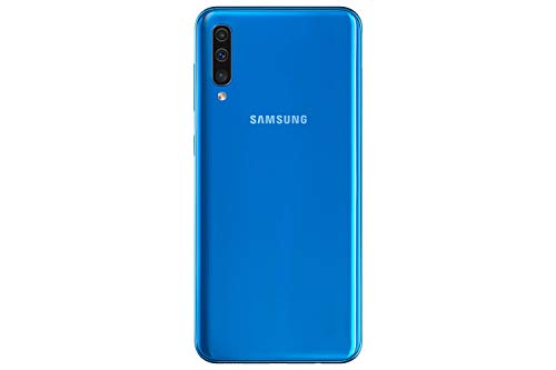 SAMSUNG Galaxy A50 SM-A505G 128GB, Dual Sim, 6.4" Infinity-U Display, Triple Camera, 4GB RAM, GSM Unlocked International Model, No Warranty (Blue)