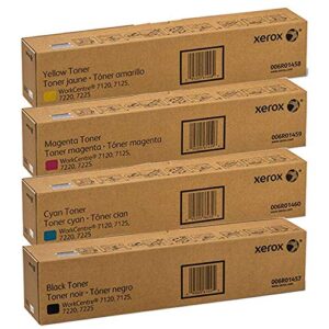 xerox workcentre 7225 (006r01457,006r01458,006r01459,006r01460) standard yield toner cartridge set
