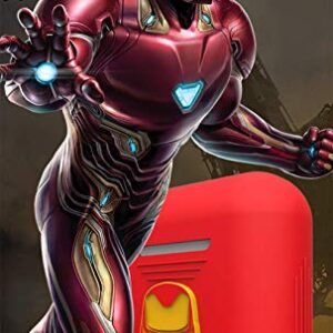 TinPlanet Marvel Avengers Series Protective Silicone Case Compatible with Apple Airpods 1 & AirPods 2 [Front LED Not Visible], Iron Man (Red)