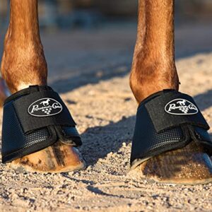 Professional's Choice All-Purpose Bell Boots for Horses | Sold in Pairs | X-Large | Charcoal | Without Fleece