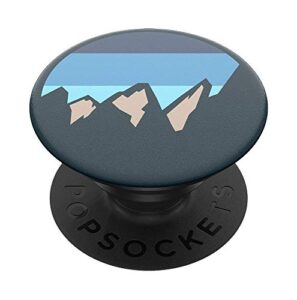 popsockets: popgrip expanding stand and grip with a swappable top for phones & tablets - peaks blue