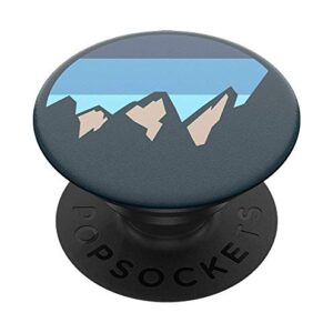 PopSockets: PopGrip Expanding Stand and Grip with a Swappable Top for Phones & Tablets - Peaks Blue