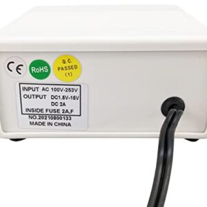 DC Power Supply 1-15V at 2A with LED Display, Compact Size, CE and RoHS Compliant by EX ELECTRONIX EXPRESS