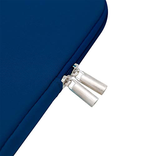 RAINYEAR 14 Inch Laptop Sleeve Case Protective Soft Padded Zipper Cover Carrying Computer Bag Compatible with 14" Notebook Chromebook Tablet Ultrabook (Navy Blue)