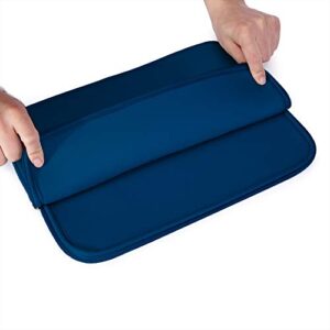 RAINYEAR 14 Inch Laptop Sleeve Case Protective Soft Padded Zipper Cover Carrying Computer Bag Compatible with 14" Notebook Chromebook Tablet Ultrabook (Navy Blue)