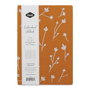 denik, softcover layflat journal, 5.25" x 8.25" writing notebook with 144 lined pages - samantha