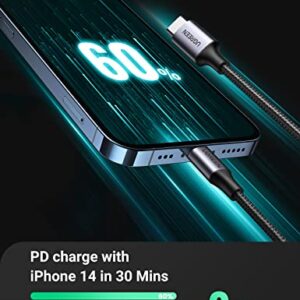UGREEN USB C to Lightning Cable 6FT - MFi Certification Lightning Cable Compatible with iPhone 14/14 Pro/14 Pro Max, iPhone 13/12/11/X/XR/XS/8 Series, iPad 9, AirPods Pro, and More