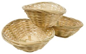 bonka bird toys 3142 pk3 small bamboo basket nests