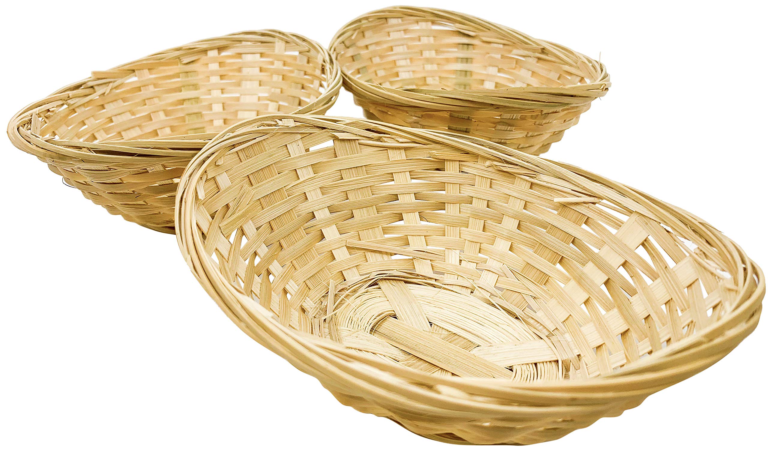 Bonka Bird Toys 3142 Pk3 Small Bamboo Basket Nests