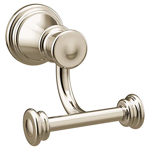 Moen YB6403NL Belfield Double Robe Hook, 36-Inch, Polished Nickel