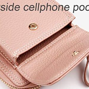 Women Crossbody Cell Phone Bag Small Shoulder Purse Leather Travel RFID Card Slots Wallet Case Handbag Phone Pocket Baggap Clutch for iPhone 11 Se 2020 11 Pro Xr X Xs Max 8/7/6 Plus Samsung