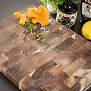 Pellholmen Collection - Large Wooden Cutting Board, Charcuterie Board & Butcher Block, Water-Resistant, Reversible & Knife-Friendly, Acacia Wood, 15.7 x 12 x 1.57 inches