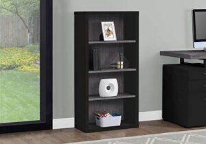 monarch specialties bookcase, black