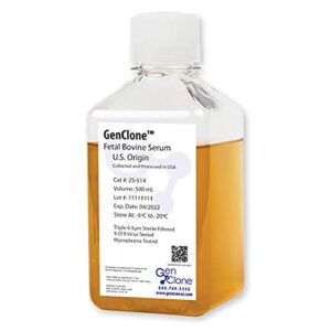 genclone fetal bovine serum (fbs), u.s. origin, 500 ml/unit