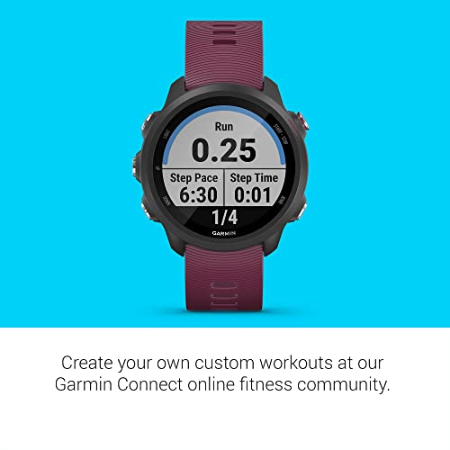 Garmin Forerunner 245, GPS Running Smartwatch with Advanced Dynamics, Berry