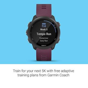 Garmin Forerunner 245, GPS Running Smartwatch with Advanced Dynamics, Berry