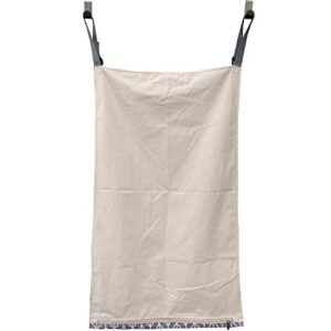 HDHYK Adjustable Door-Hanging Laundry Hamper with Stainless Steel Hooks