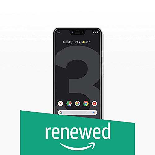 Google Pixel 3 XL Unlocked GSM/CDMA - US Warranty (Just Black, 128GB) (Renewed)