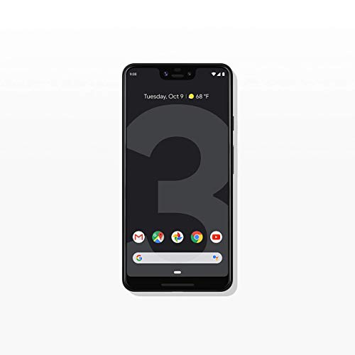 Google Pixel 3 XL Unlocked GSM/CDMA - US Warranty (Just Black, 128GB) (Renewed)