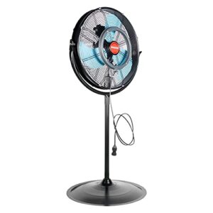 OEMTOOLS 23978 20” Tilting Pedestal Misting Fan, Fan Misters for Cooling Outdoor Spaces, Outside Patio, Water Resistant, Black