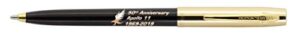 fisher space pen special edition apollo 11 50th anniversary cap-o-matic space pen, chrome cap (gold/black), s251g-50
