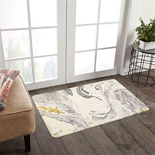 HAOCOO Bathroom Rugs 2'x 3' White Marble Faux Wool Bath Mat Non-Slip Door Carpet Soft Luxury Microfiber Machine-Washable Floor Rug for Doormats Tub Shower (2'x 3', Beige Marble)