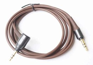 replacement ath-msr7 audio cable extension cord lead compatible audio technica ath-msr7gm ath-sr5nbw ath-sr5bt sony muc-s12sm1 mdr-1a headphone (brown-l shape)