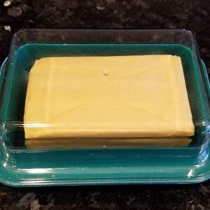 Handy Housewares Large Double-Wide Two-Stick Butter Serving Storage Dish with Lid - Random Color (1)