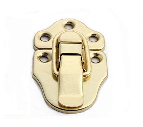 Lheng Metal Table Locks Dining Training Table Buckles Connectors Table Leaf Hardware Accessories Iron Gold Plating 6Pcs