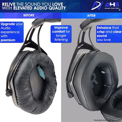 Premium Replacement Crossfade Wireless Ear Pads Cushions Compatible with V-Moda Crossfade 3 Wireless Crossfade M-100 Master Crossfade 2 Wireless Crossfade Wireless Crossfade M-100 Crossfade LP2 / LP