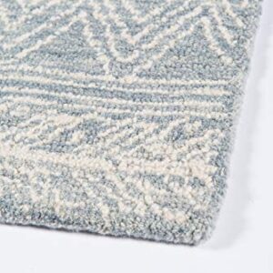 Momeni Mallorca Light Blue Area Rug Area Rug, 2' x 3' Sized Rug for Entry Way, Bathroom, and Kitchen