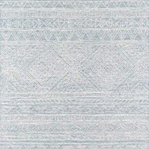 Momeni Mallorca Light Blue Area Rug Area Rug, 2' x 3' Sized Rug for Entry Way, Bathroom, and Kitchen