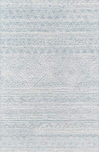 Momeni Mallorca Light Blue Area Rug Area Rug, 2' x 3' Sized Rug for Entry Way, Bathroom, and Kitchen