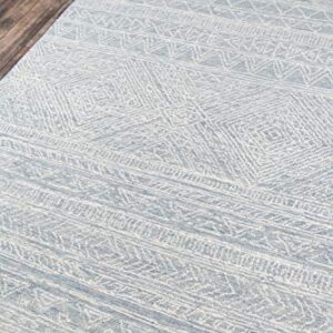 Momeni Mallorca Light Blue Area Rug Area Rug, 2' x 3' Sized Rug for Entry Way, Bathroom, and Kitchen