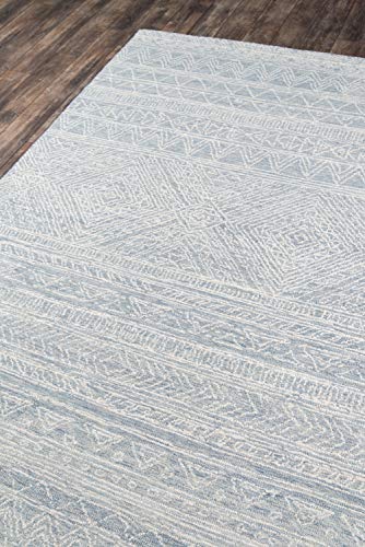 Momeni Mallorca Light Blue Area Rug Area Rug, 2' x 3' Sized Rug for Entry Way, Bathroom, and Kitchen